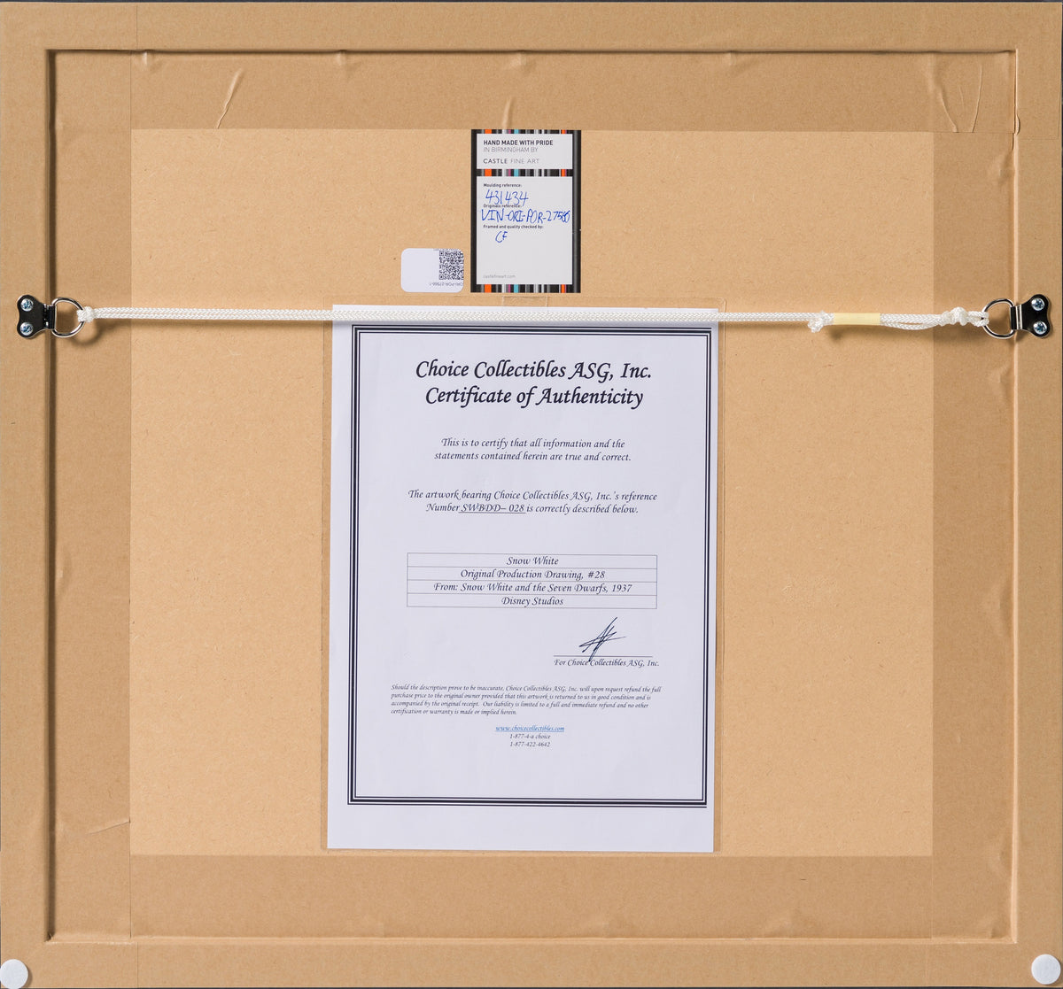 VIN ORI POR 27566 7 Snow White #28 OPD 