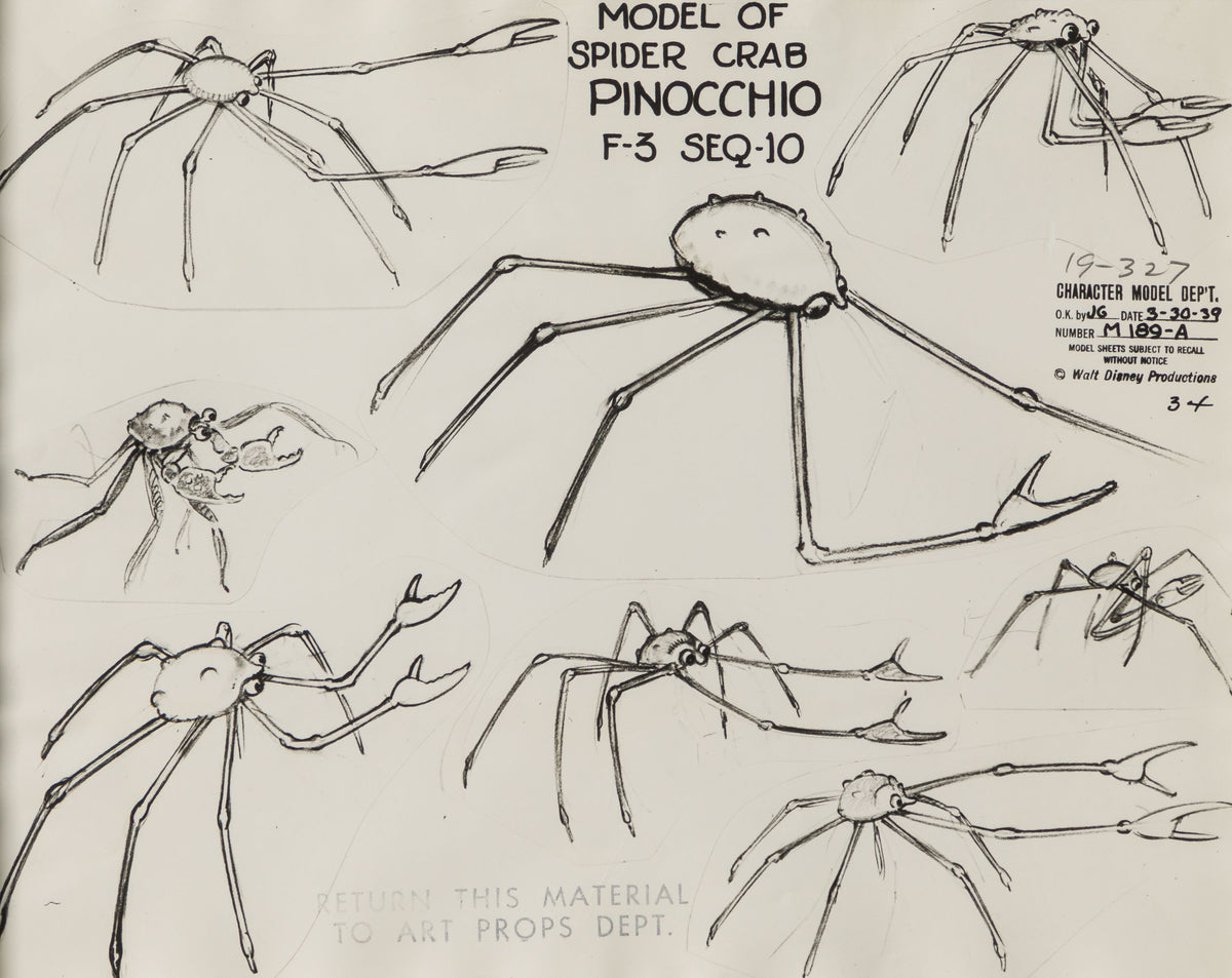 VIN ORI POR 27574 Spider Crab Model Sheet 31 