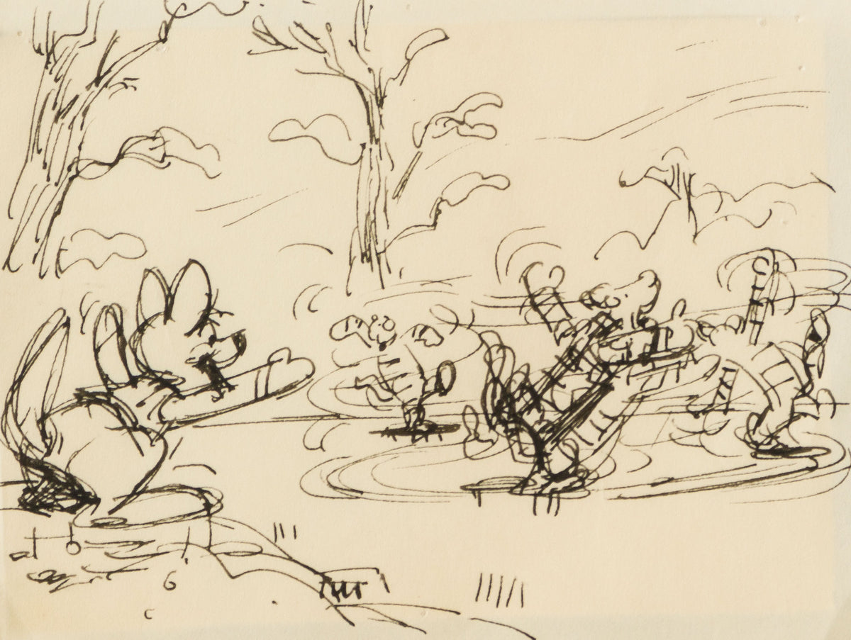 VIN ORI POR 28974 Disney Storyboard 1 (from  Winnie The Pooh And Tigger Too , 1974) 31 
