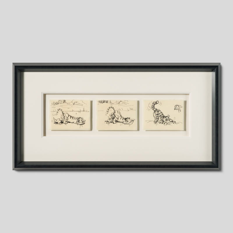 VIN ORI POR 29012 3 Board Disney Storyboard Set 1 (from  Winnie The Pooh And Tigger Too , 1974) 1 