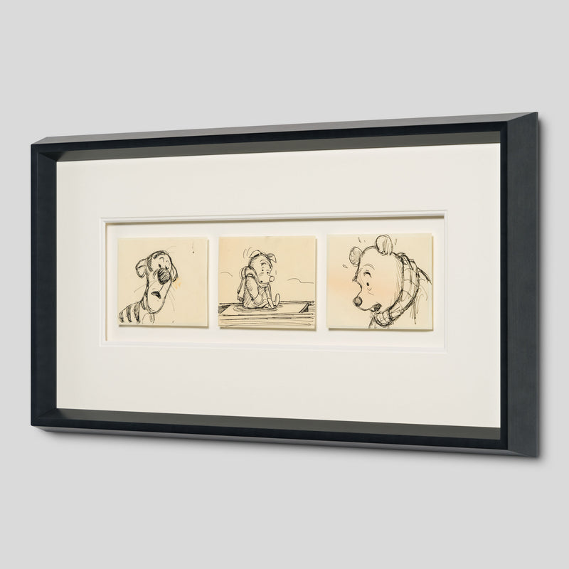 VIN ORI POR 29015 3 Board Disney Storyboard Set 4 (from  Winnie The Pooh And Tigger Too , 1974) 2 