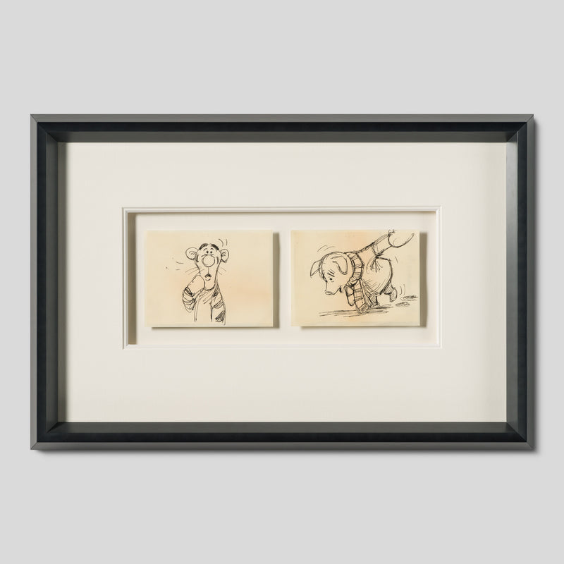 VIN ORI POR 29029 2 Board Disney Storyboard Set 1 (from  Winnie The Pooh And Tigger Too , 1974) 1 