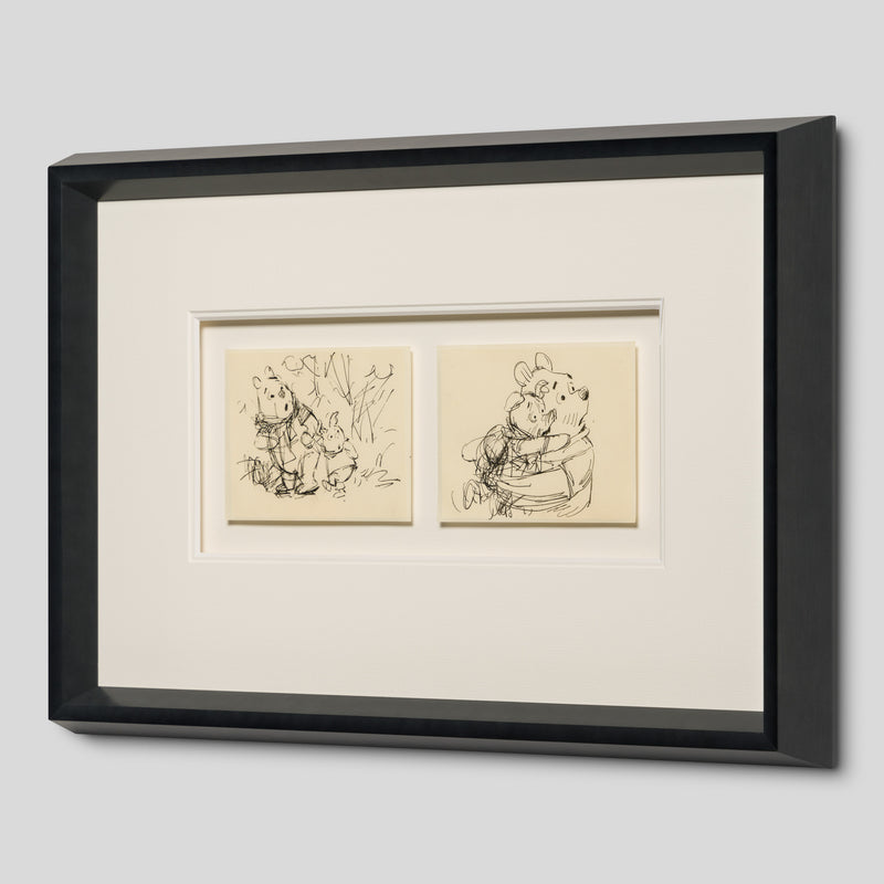 VIN ORI POR 29031 2 Board Disney Storyboard Set 3 (from  Winnie The Pooh And Tigger Too , 1974) 2 