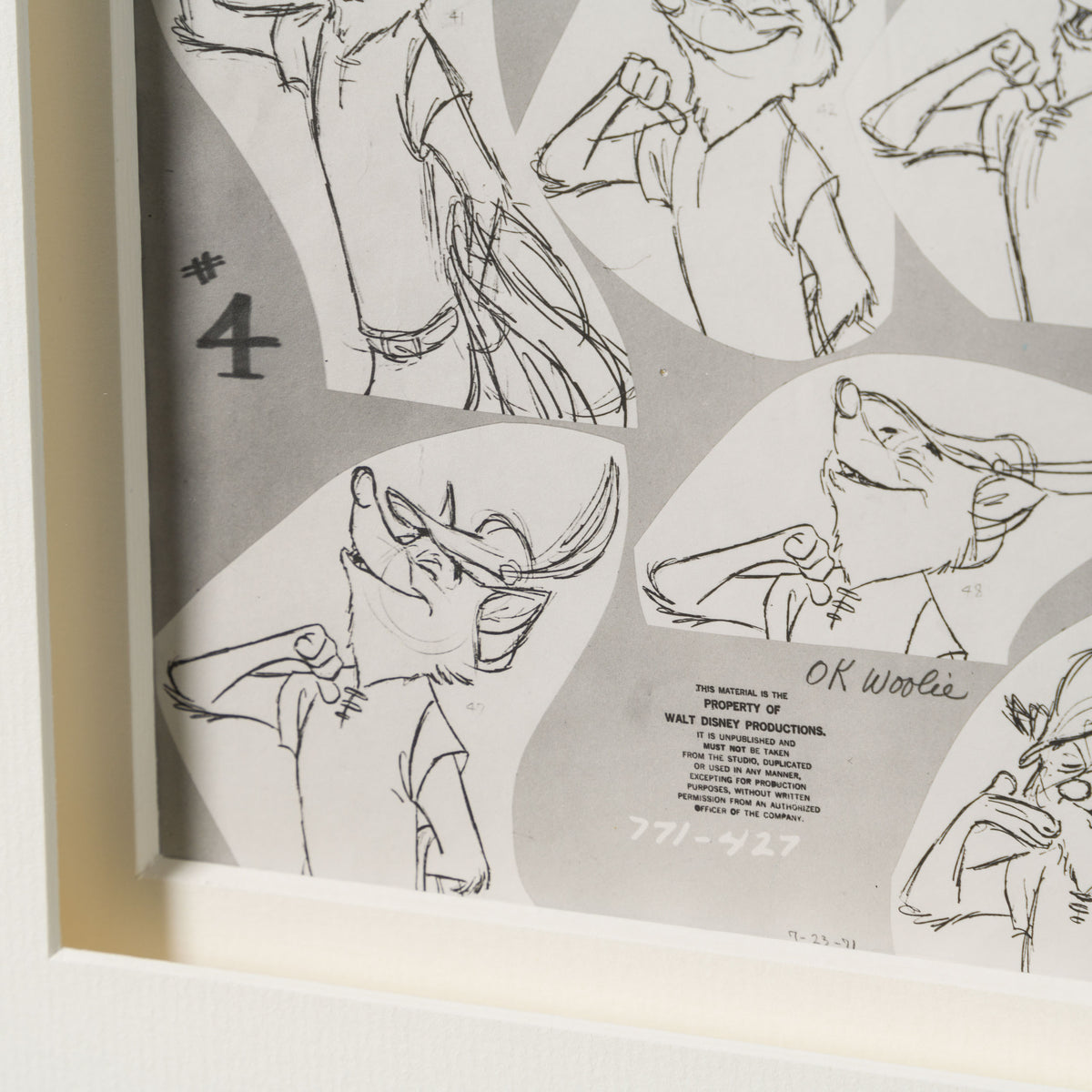 VIN ORI POR 31240 Robin Hood 3 Model Sheet (1973) 4 