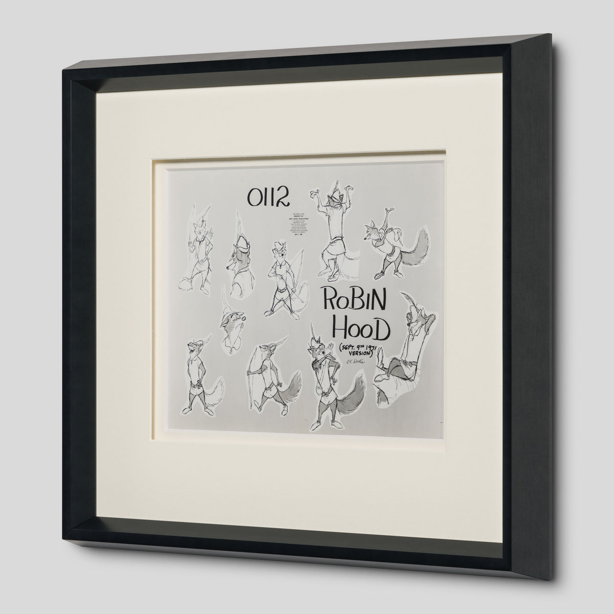 VIN ORI POR 31246 Robin Hood 1 Model Sheet (1973) 2 