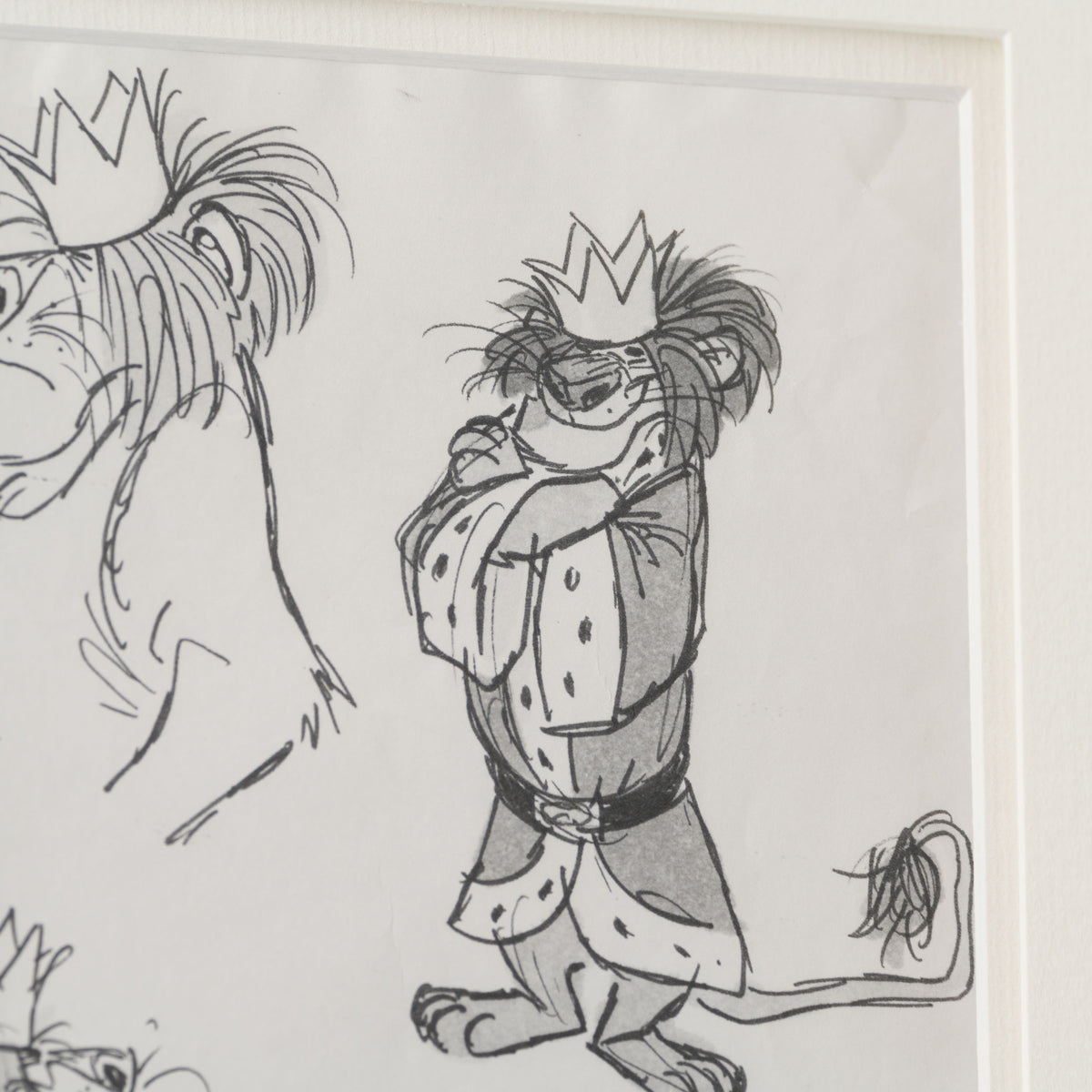 VIN ORI POR 31250 Bedknobs And Broomsticks  King Lion Model Sheet (1971) 4 