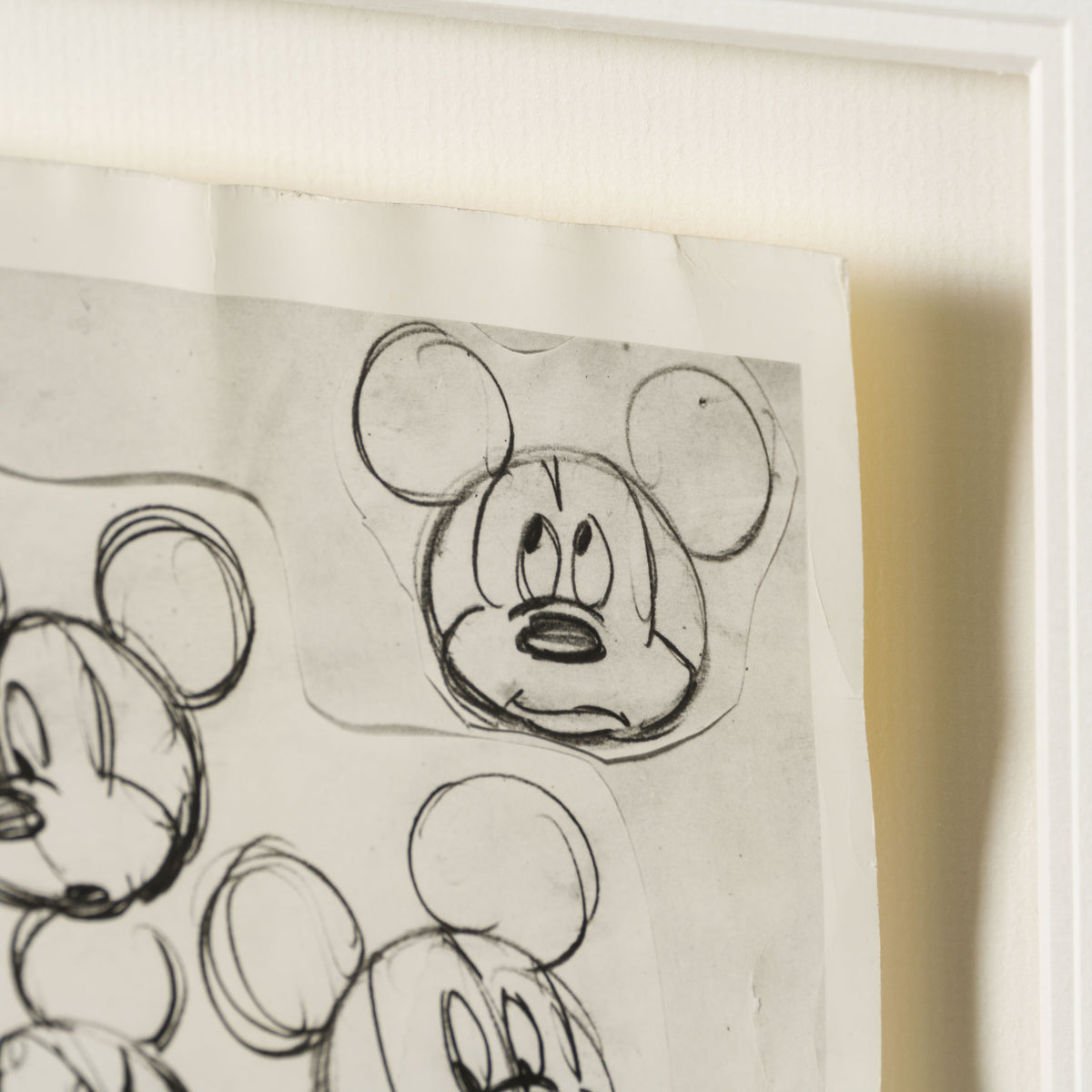 VIN ORI POR 31259 Mickey Mouse Action Sketches And Heads Model Sheet (Circa 1940s) 4 