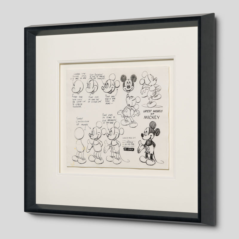 VIN ORI POR 31261 Latest Models Of Mickey 2, Model Sheet (Circa 1940s) 2 