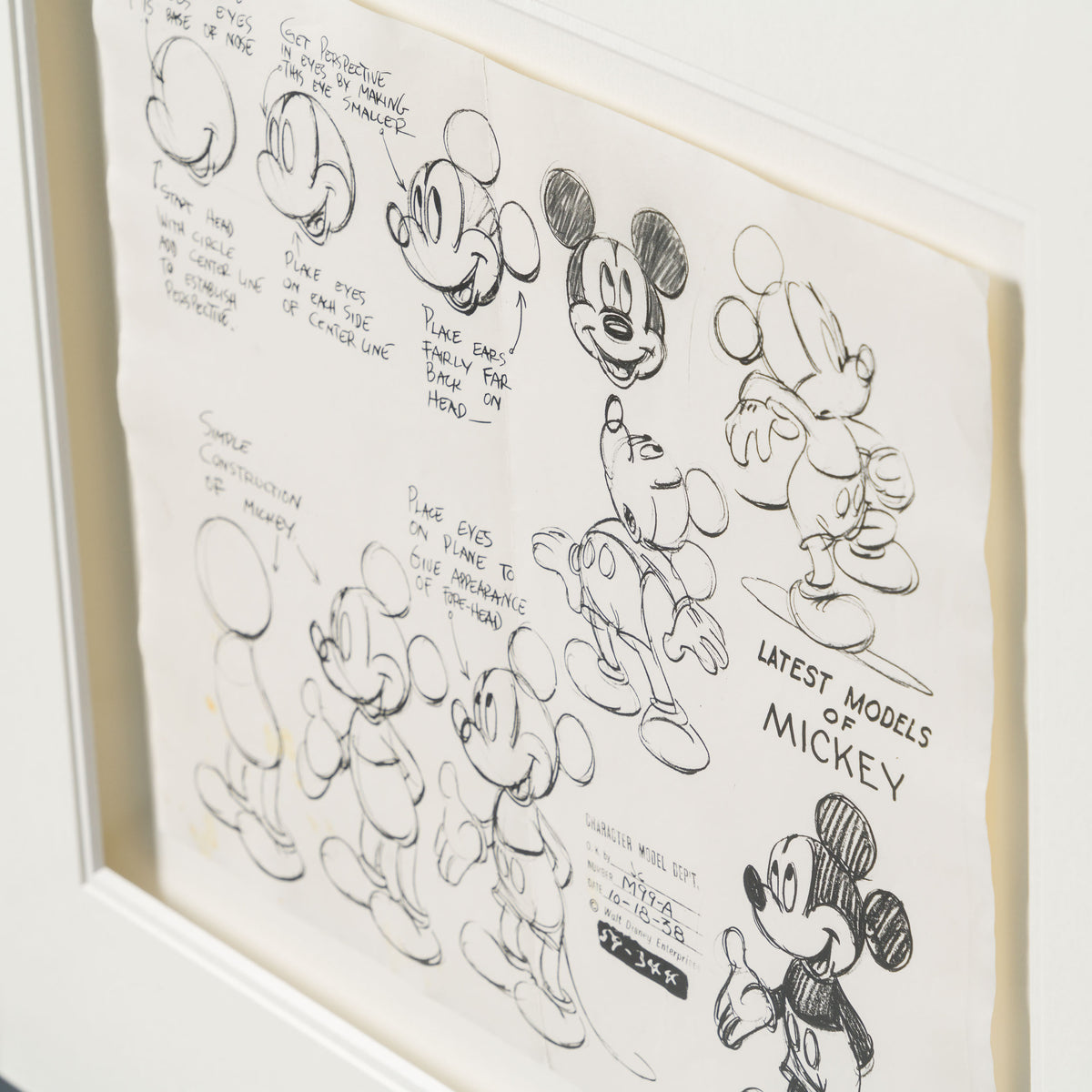 VIN ORI POR 31261 Latest Models Of Mickey 2, Model Sheet (Circa 1940s) 6 