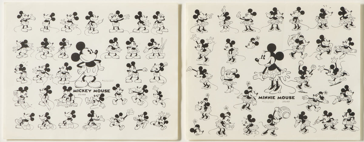 VIN ORI POR 31267 Mickey And Minnie Mouse Set of Model Sheets (Circa 1930s) 31 