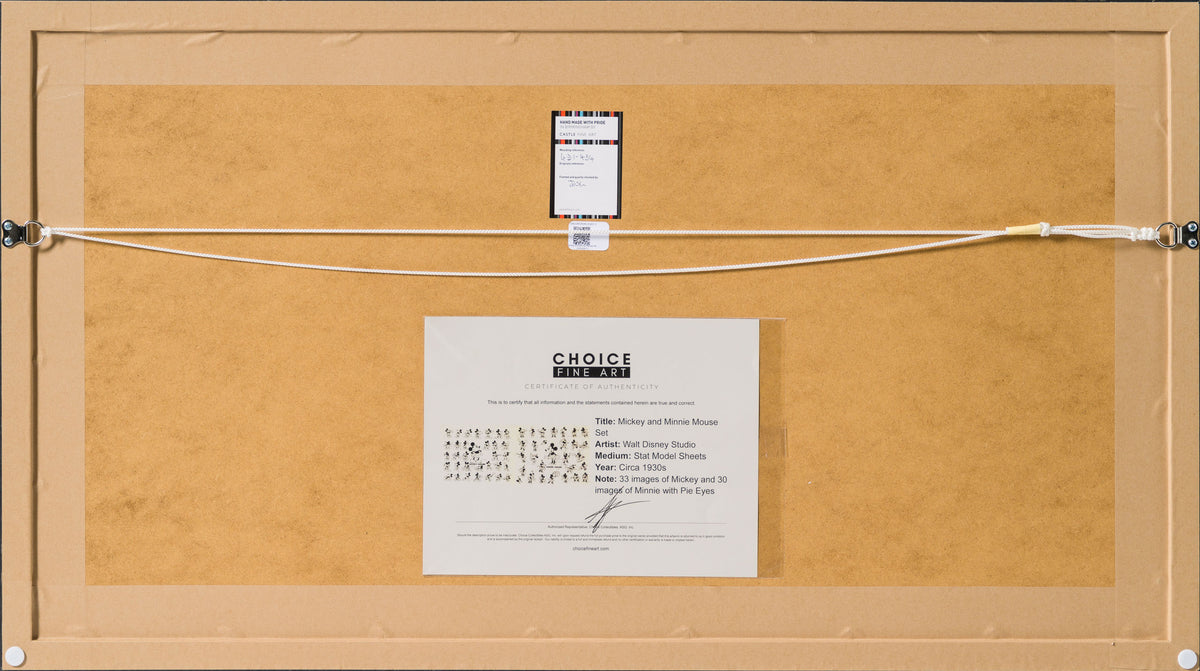 VIN ORI POR 31267 Mickey And Minnie Mouse Set of Model Sheets (Circa 1930s) 8 