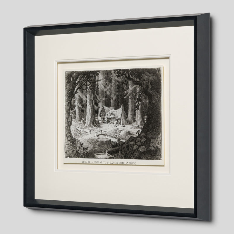 VIN ORI POR 31281 Snow White And The Seven Dwarfs  Snow White Discovers Dwarf s House, Layout Sheet (1937) 2 