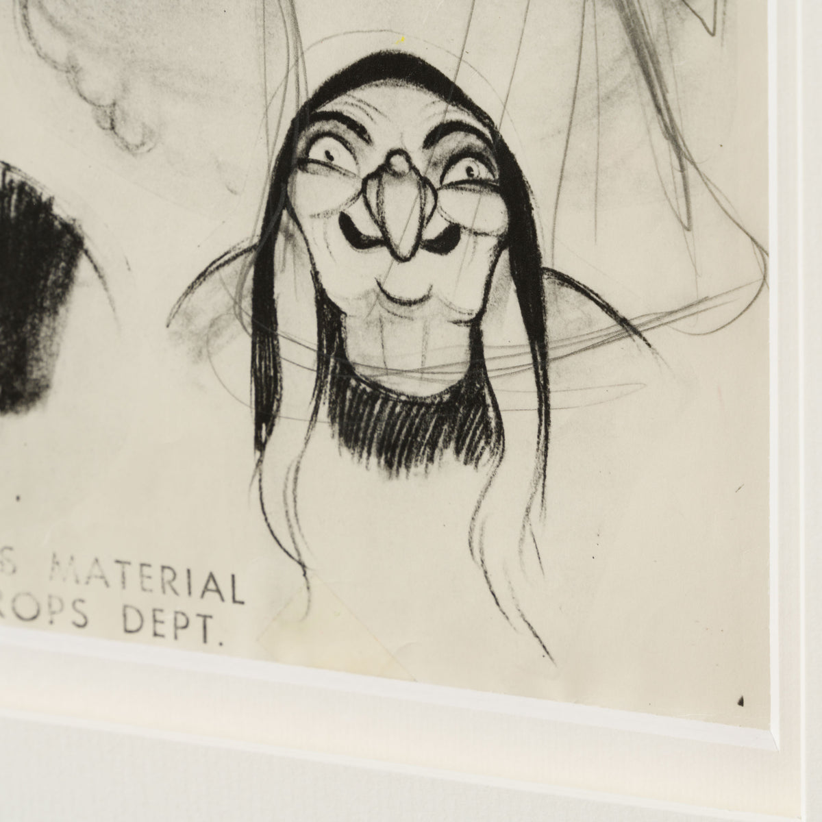 VIN ORI POR 31283 Snow White And The Seven Dwarfs  Witch Models, Model Sheet (1937) 4 