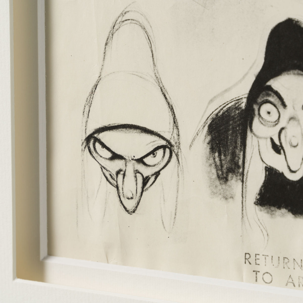 VIN ORI POR 31283 Snow White And The Seven Dwarfs  Witch Models, Model Sheet (1937) 6 