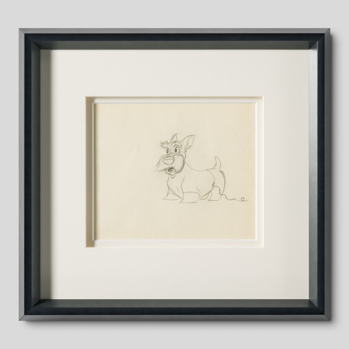 VIN ORI POR 31307 Lady And The Tramp  Jock Original Production Drawing (1955) 1 
