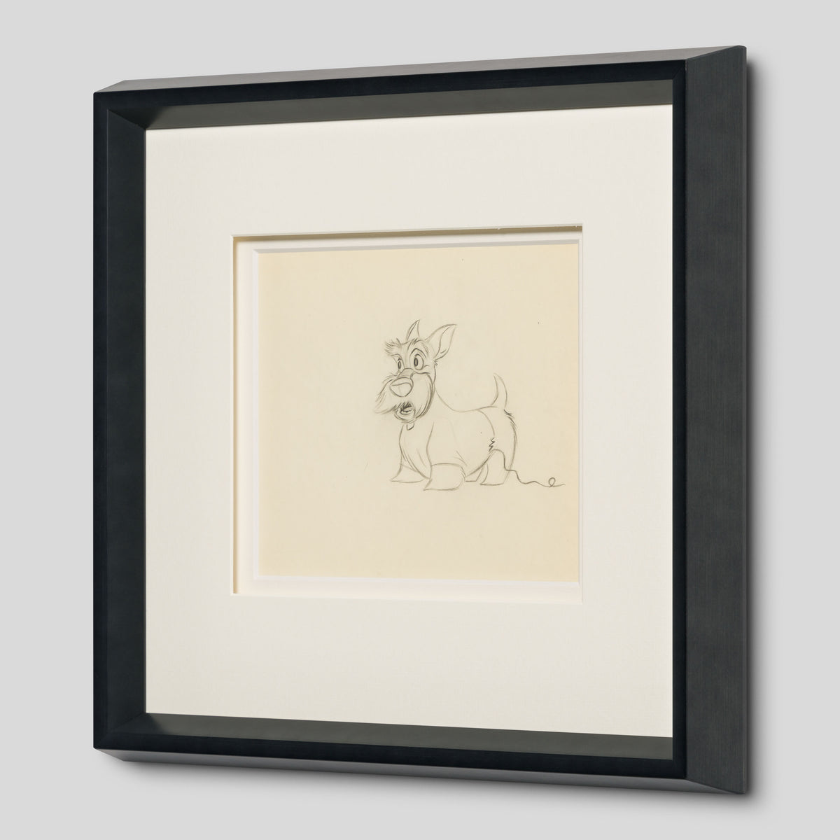 VIN ORI POR 31307 Lady And The Tramp  Jock Original Production Drawing (1955) 2 