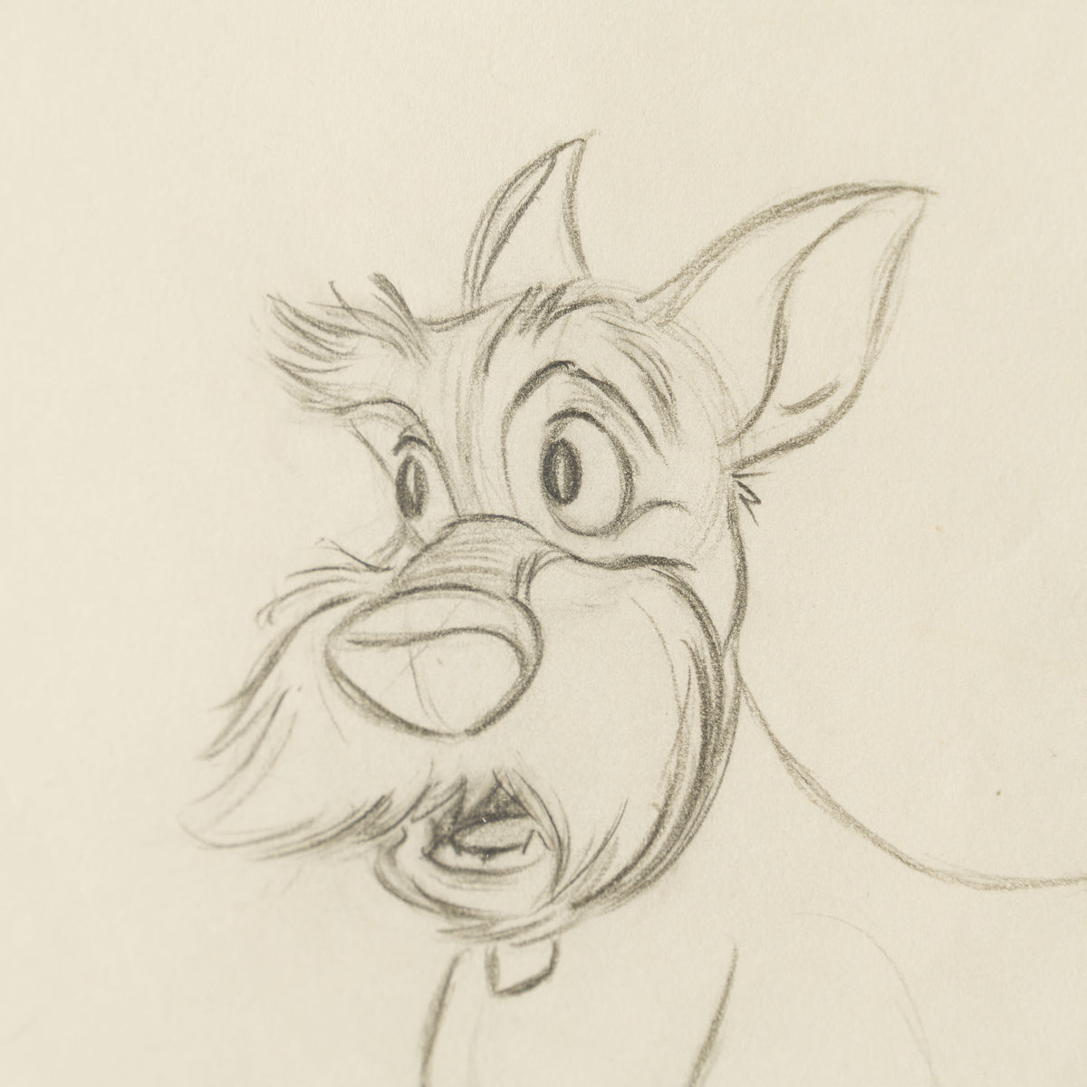 VIN ORI POR 31307 Lady And The Tramp  Jock Original Production Drawing (1955) 5 
