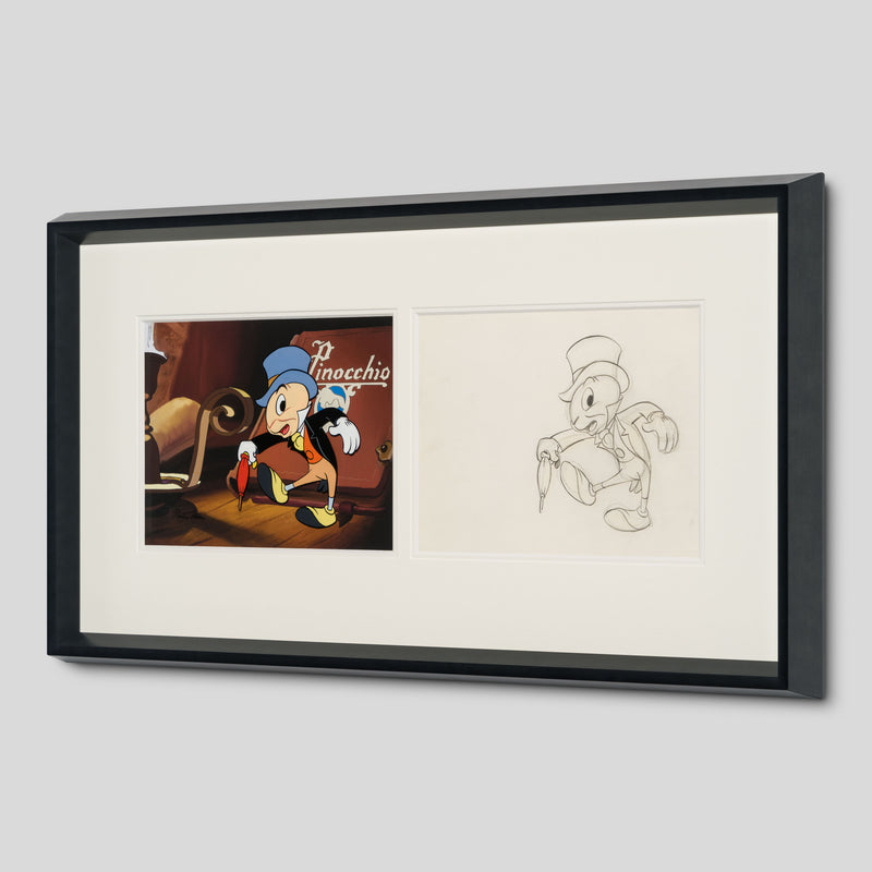 VIN ORI POR 31311 Jiminy Cricket Original Production Cel And Drawing 9 (1970s) signed by Preston Blair 2 