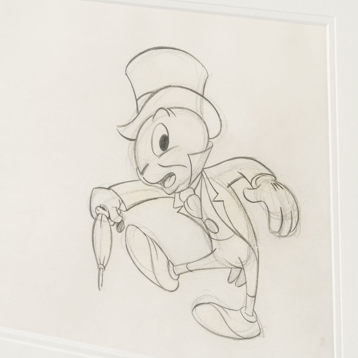 VIN ORI POR 31311 Jiminy Cricket Original Production Cel And Drawing 9 (1970s) signed by Preston Blair 3 