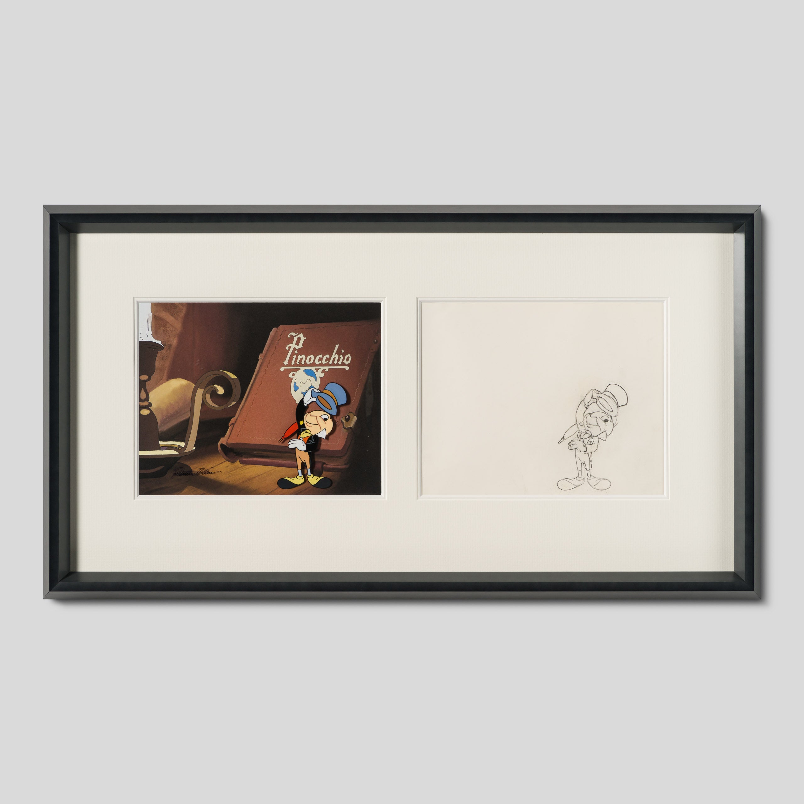 VIN ORI POR 31318 Jiminy Cricket Original Production Cel And Drawing 2 (1970s) signed by Preston Blair 1 