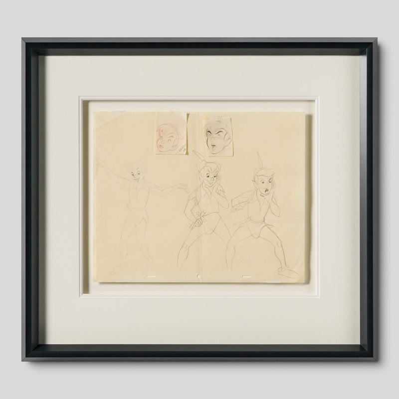 VIN ORI POR 31331 Peter Pan Original Production Model Sheet (1953) 1 