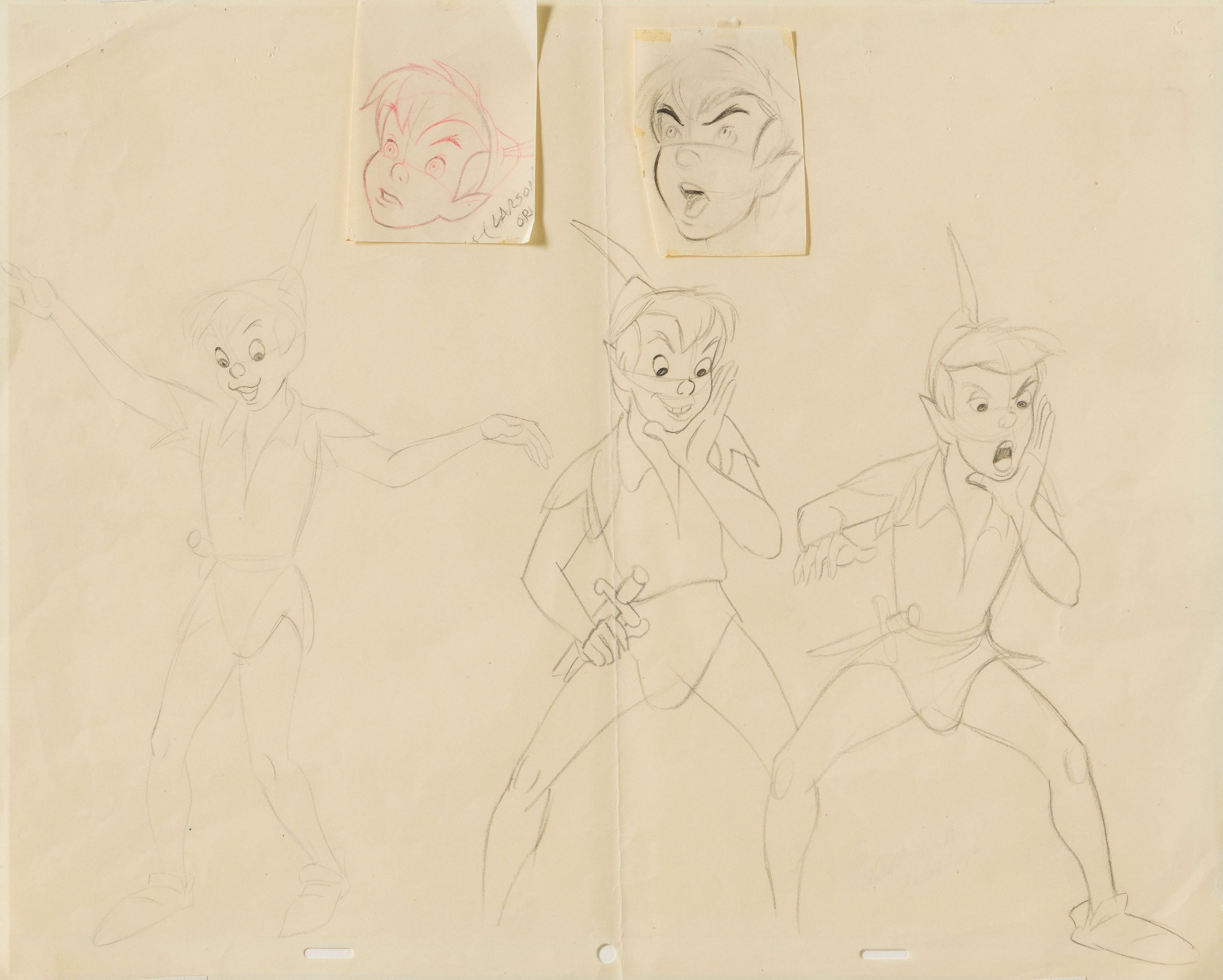 VIN ORI POR 31331 Peter Pan Original Production Model Sheet (1953) 31 