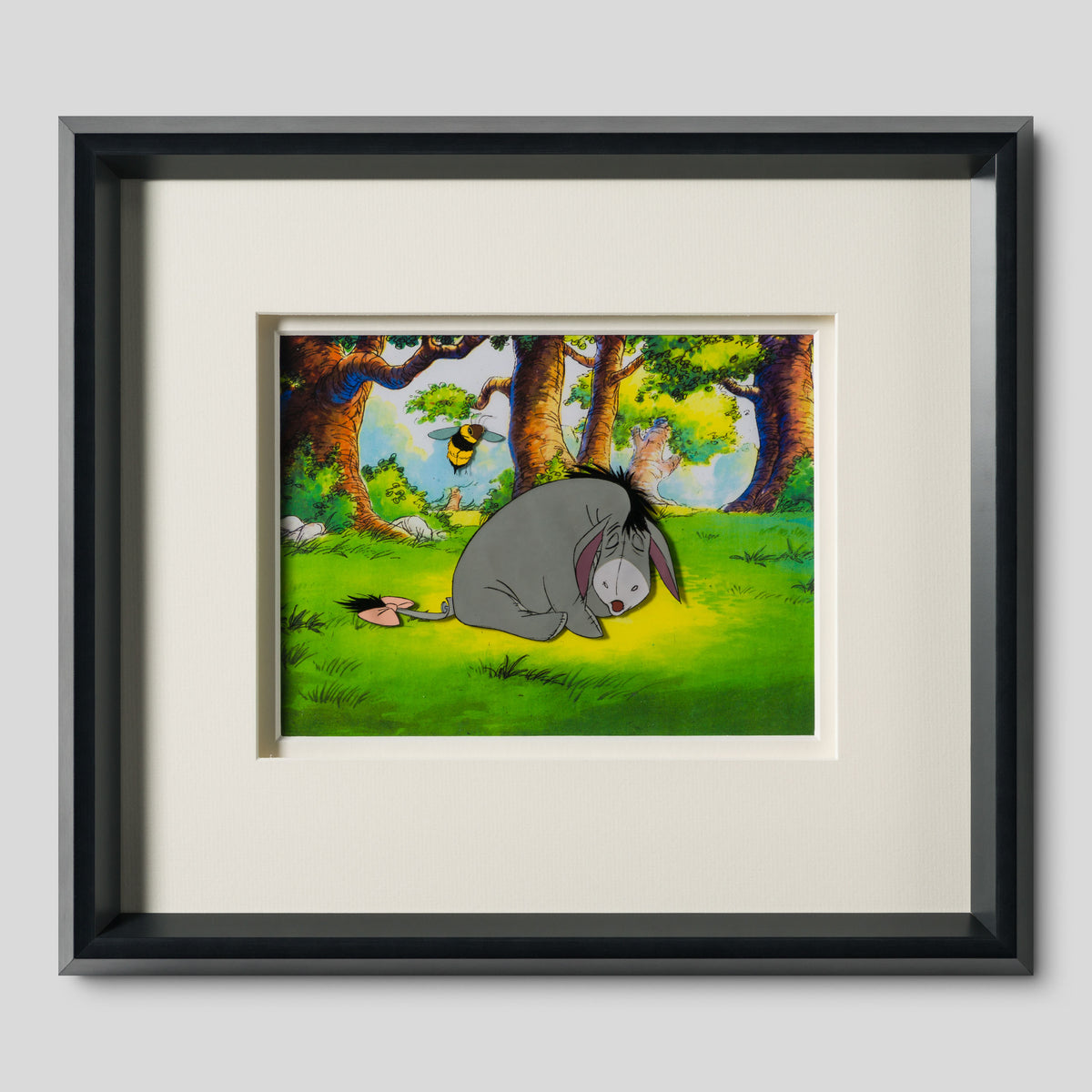 VIN ORI POR 31332 Winnie The Pooh And The Honey Tree  Eeyore And Bee, Original Production Cel (1977) 1 