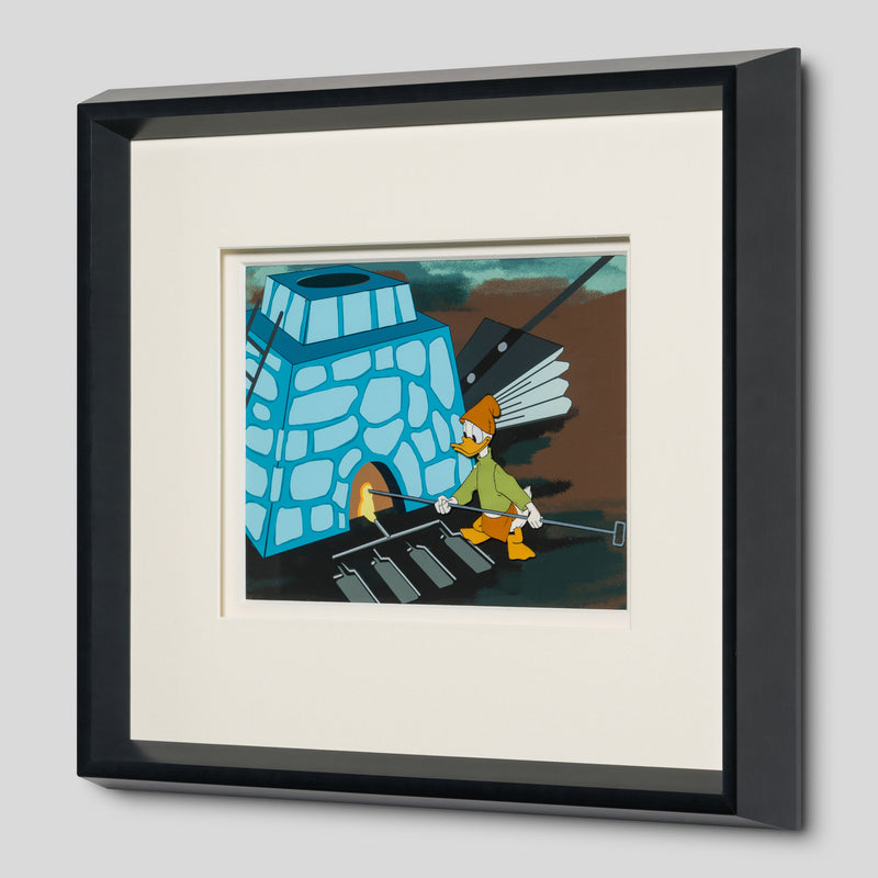 VIN ORI POR 31349 Steel And America  Donald Duck Original Production Cel (1965) 2 
