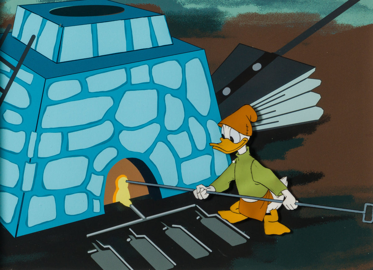 VIN ORI POR 31349 Steel And America  Donald Duck Original Production Cel (1965) 31 