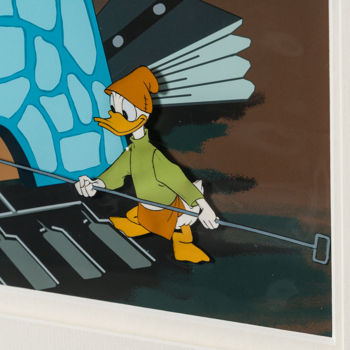VIN ORI POR 31349 Steel And America  Donald Duck Original Production Cel (1965) 3 