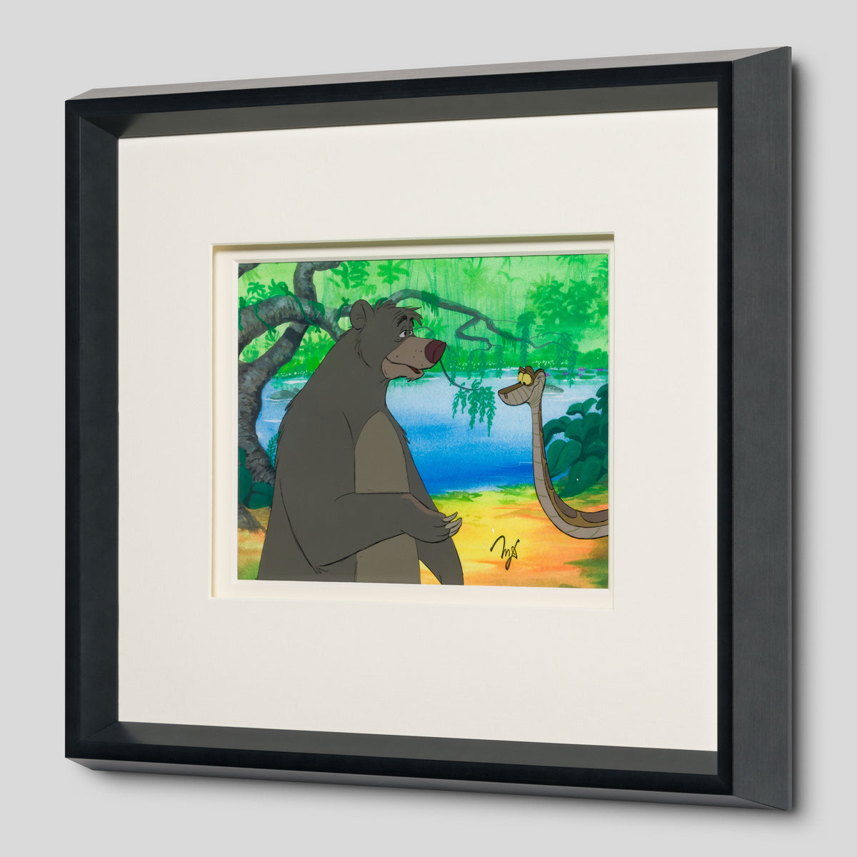 VIN ORI POR 31351 The Jungle Book  Baloo And Kaa Original Production Cel (1967) 2 