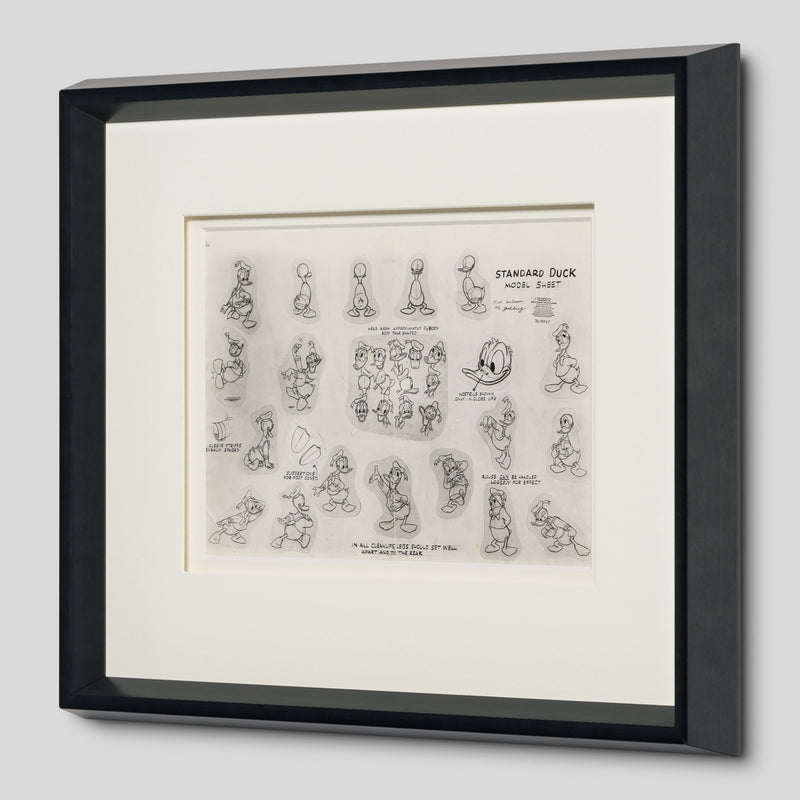 VIN ORI POR 31353 Donald Duck, Standard Duck Models Model Sheet (Circa 1950s) 2 