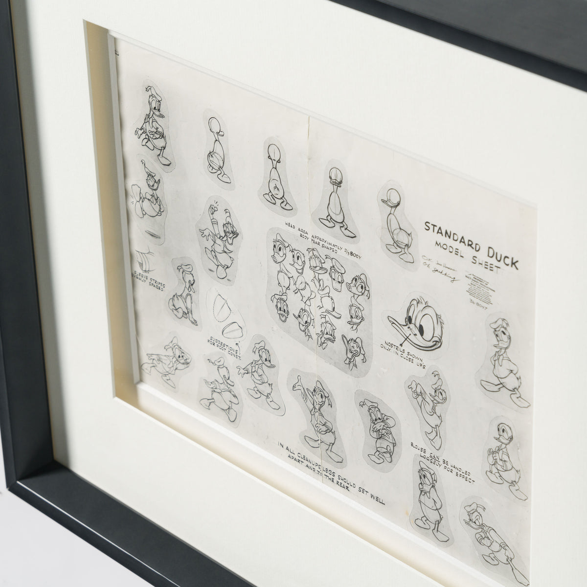 VIN ORI POR 31353 Donald Duck, Standard Duck Models Model Sheet (Circa 1950s) 6 