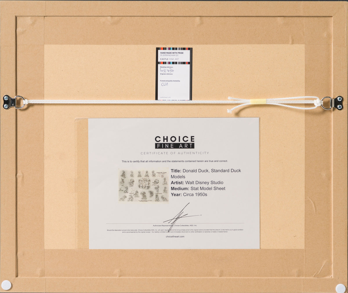 VIN ORI POR 31353 Donald Duck, Standard Duck Models Model Sheet (Circa 1950s) 7 