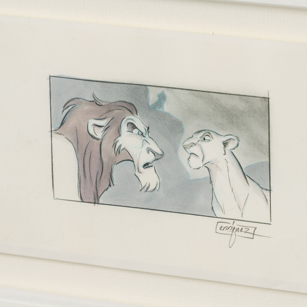 VIN ORI POR 31365 The Lion King, Storyboard Sequence of 9 by artist Thom Enriquez (1994) 14 