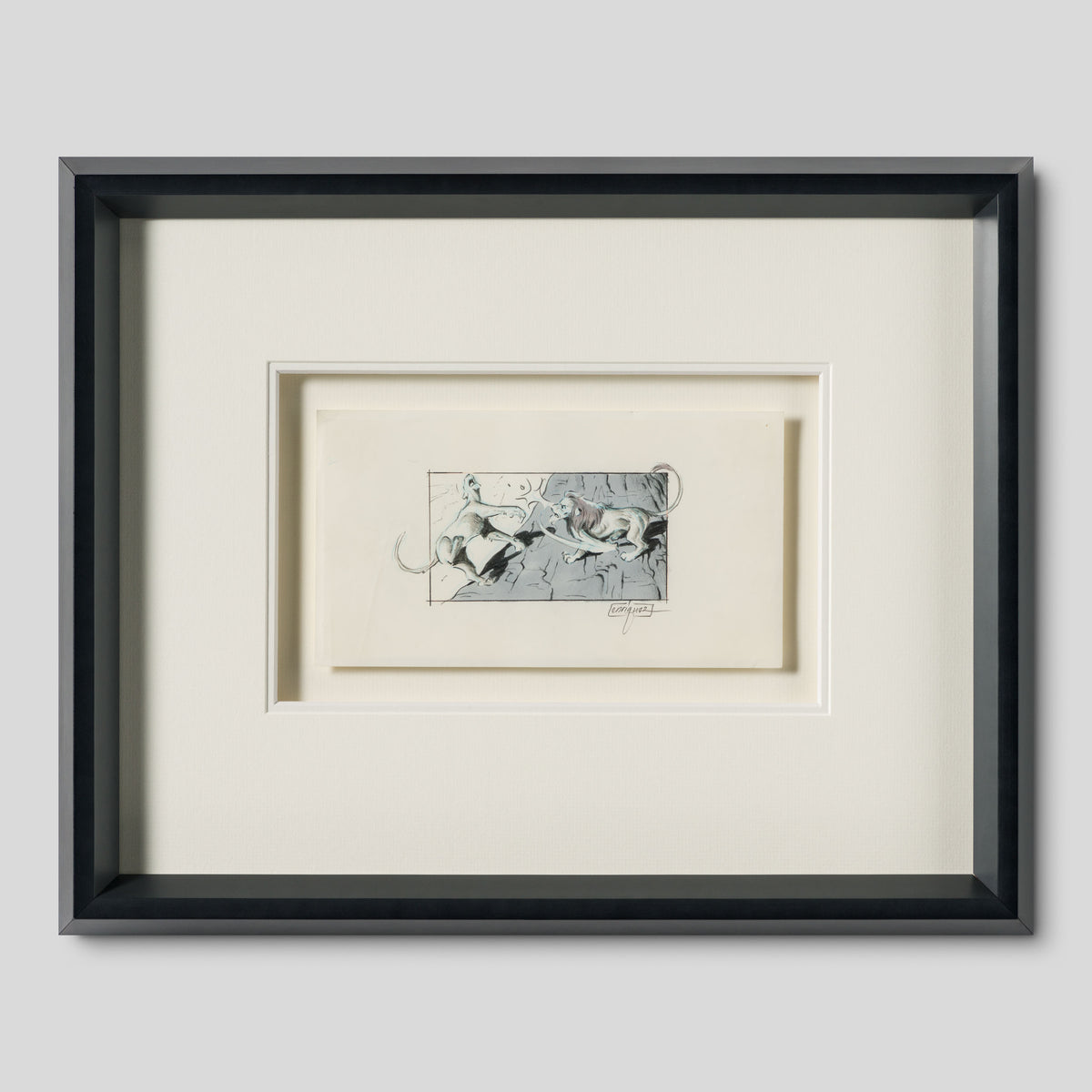 VIN ORI POR 31365 The Lion King, Storyboard Sequence of 9 by artist Thom Enriquez (1994) 5 