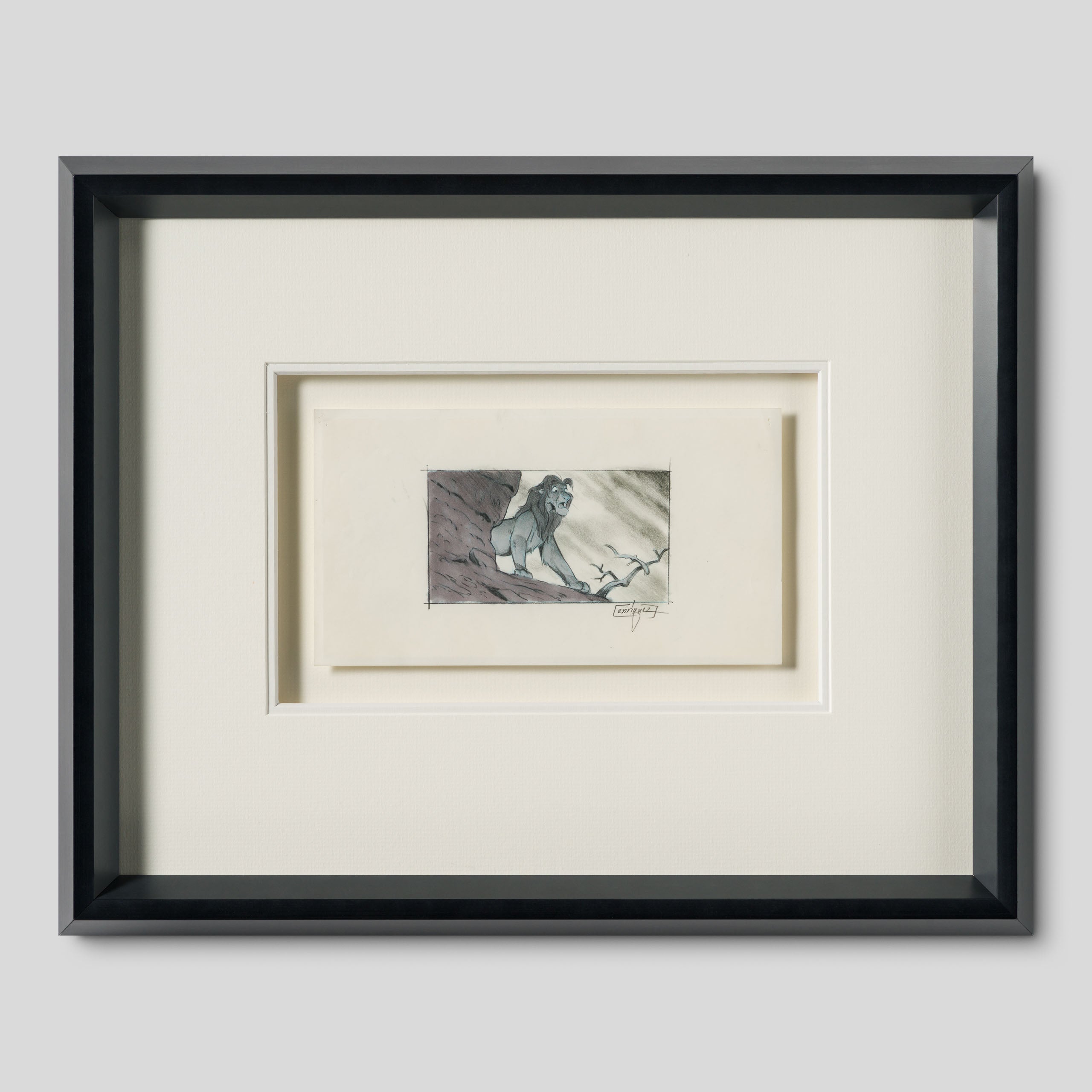 VIN ORI POR 31365 The Lion King, Storyboard Sequence of 9 by artist Thom Enriquez (1994) 7 