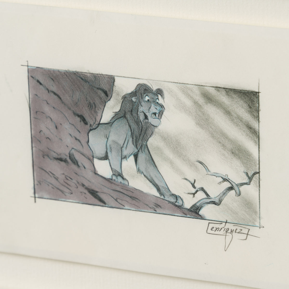 VIN ORI POR 31365 The Lion King, Storyboard Sequence of 9 by artist Thom Enriquez (1994) 8 