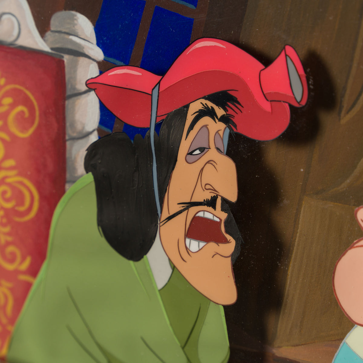 VIN ORI POR 31366 Peter Pan  Captain Hook And Smee Original Production Cel On Hand Painted Background (1953) 4 