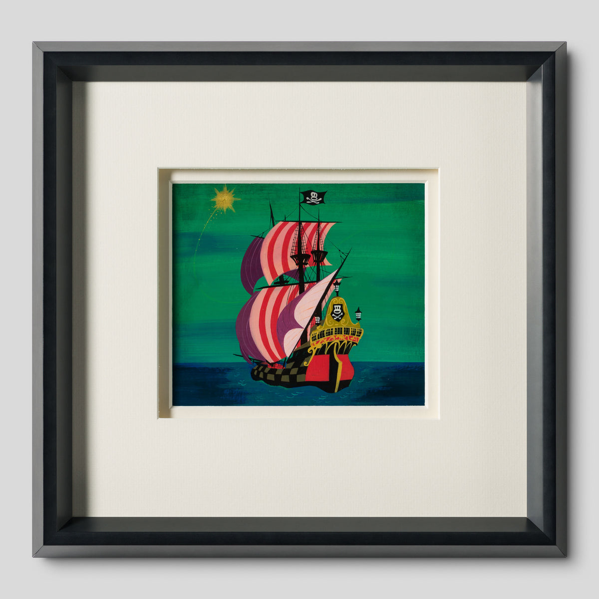 VIN ORI POR 31368 Peter Pan  Jolly Roger (1953) Concept Art by artist Mary Blair 1 