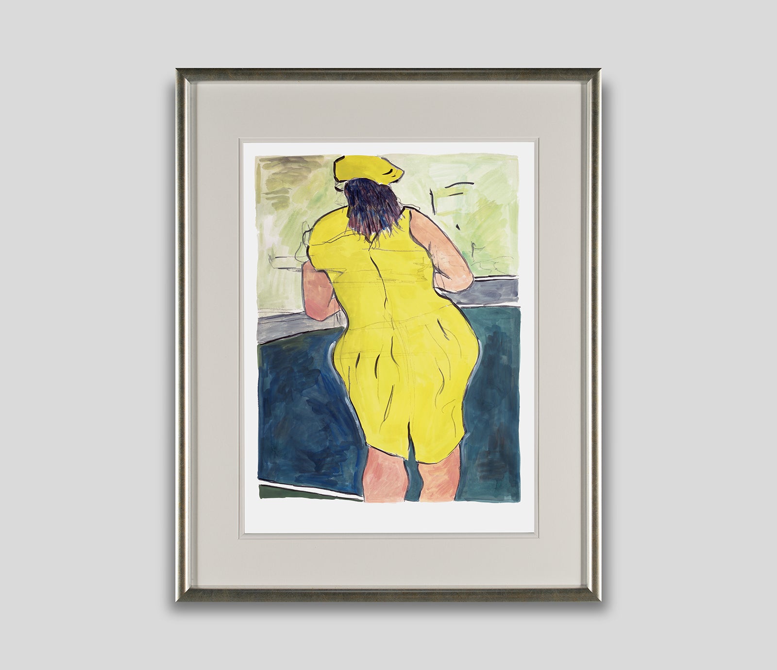 Woman In Red Lion Pub 1 