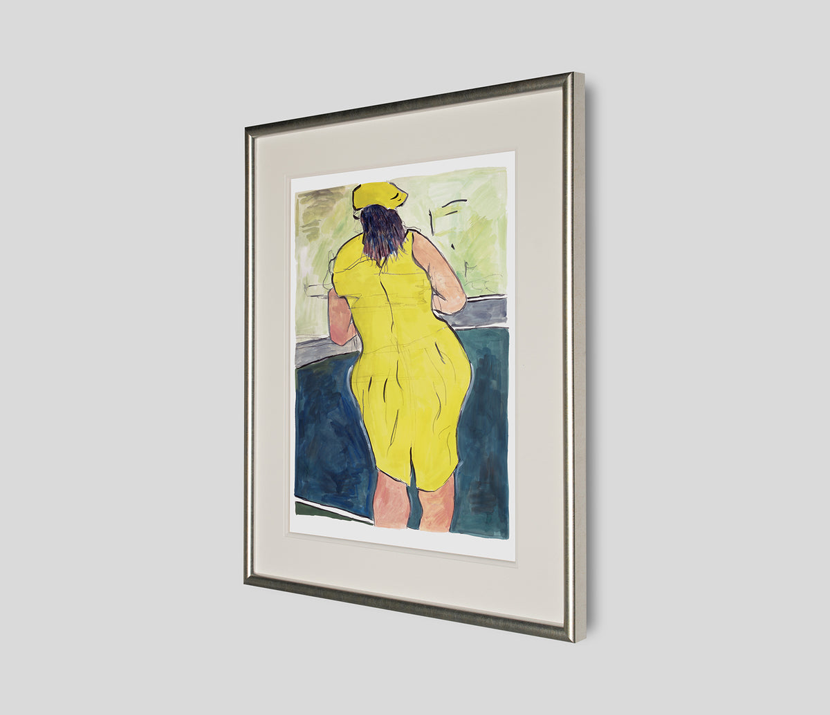 Woman In Red Lion Pub 2 