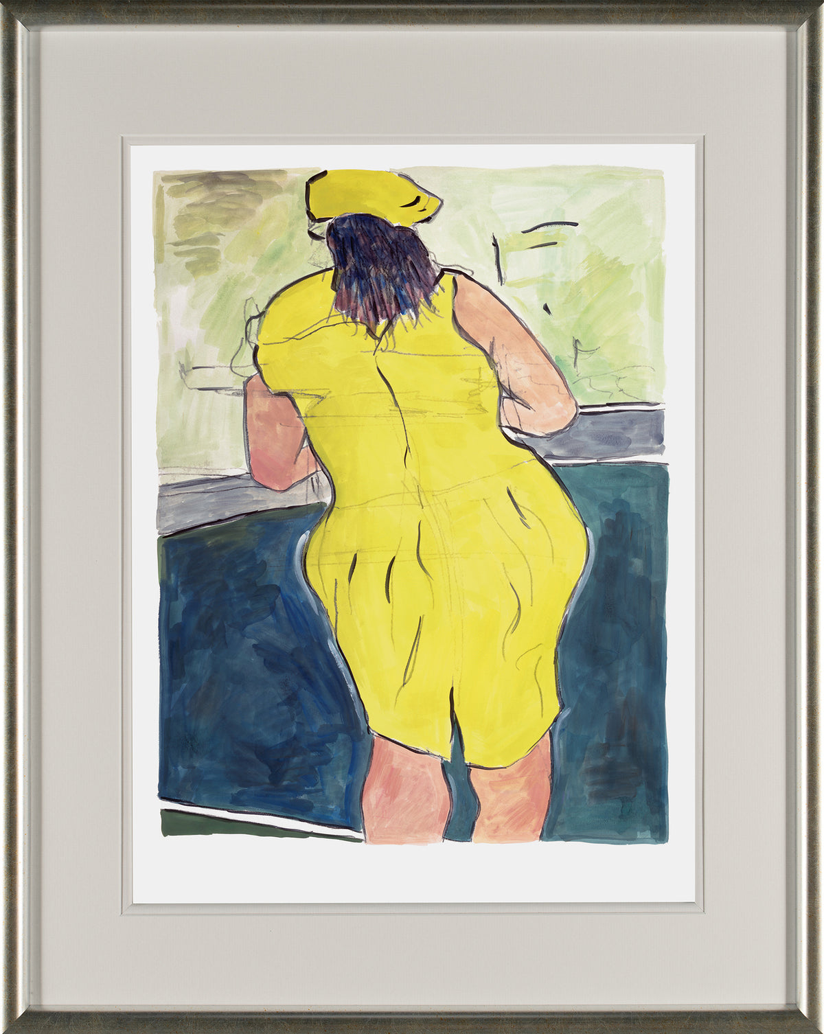 Woman In Red Lion Pub 3 